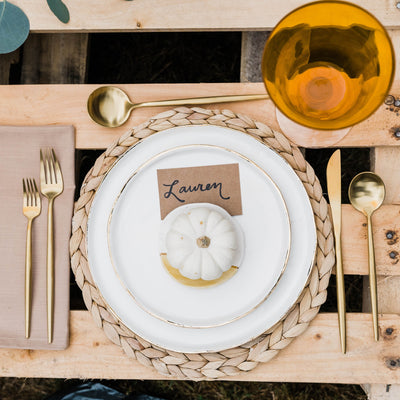 Rustic Fall Themed Place Setting