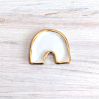 The Marsha Trinket Dish and Brush Rest