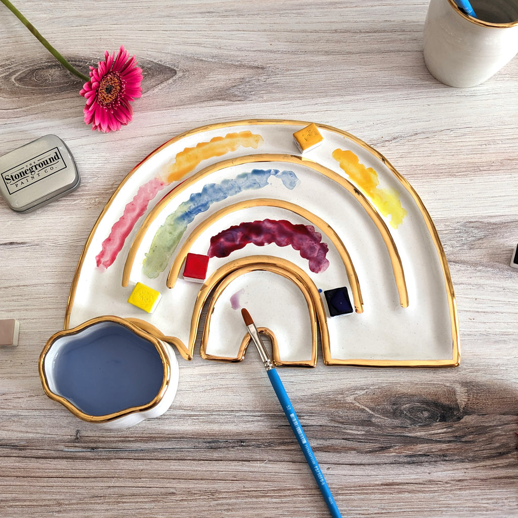 The Marsha Trinket Dish and Brush Rest