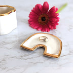 The Marsha Trinket Dish and Brush Rest