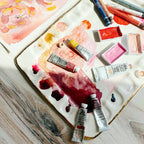 A half overhead view of "The Sarah Palette".