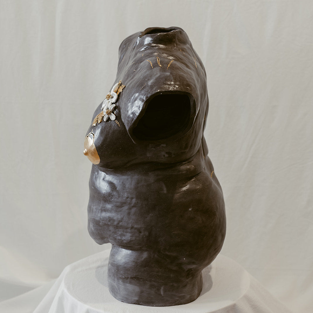 A side view of "She Who Feels".