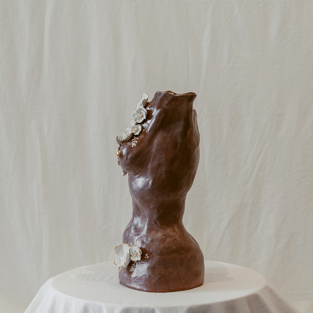 A side view of "She Who Remains".