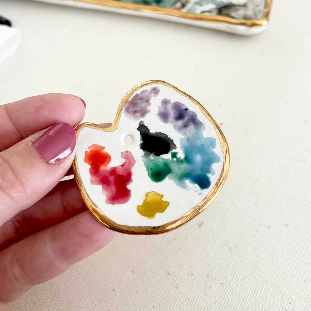 The Mini Painting Palette – Pottery by Eleni