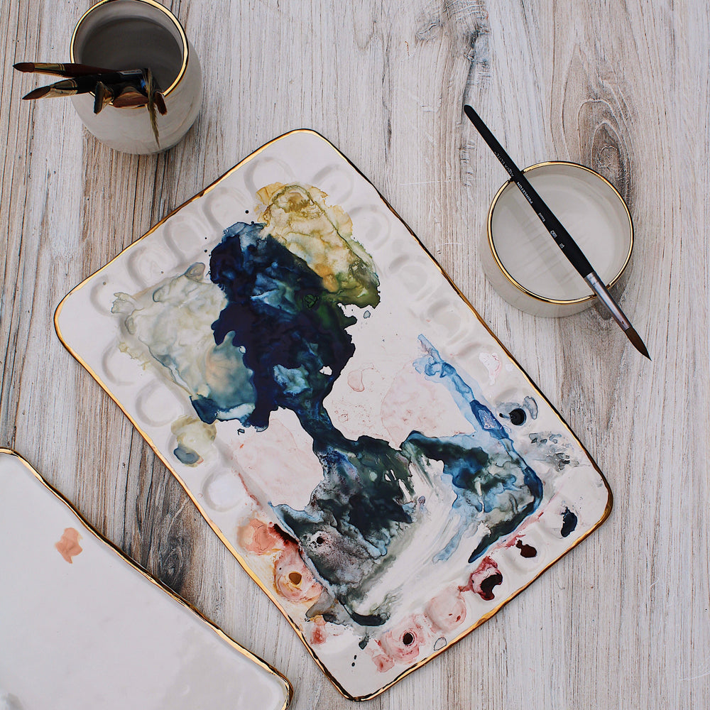 The Mini Painting Palette – Pottery by Eleni