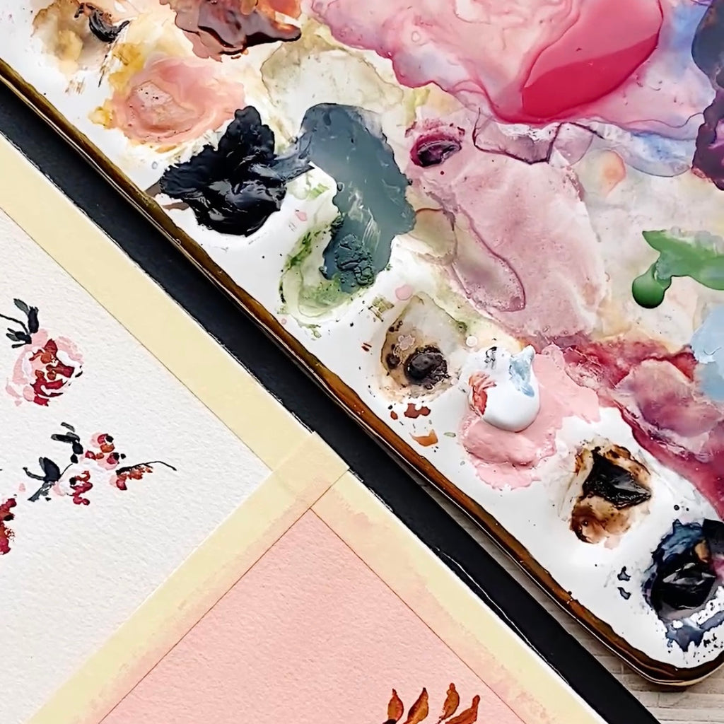 A partial side overhead view of "The Florence Palette".