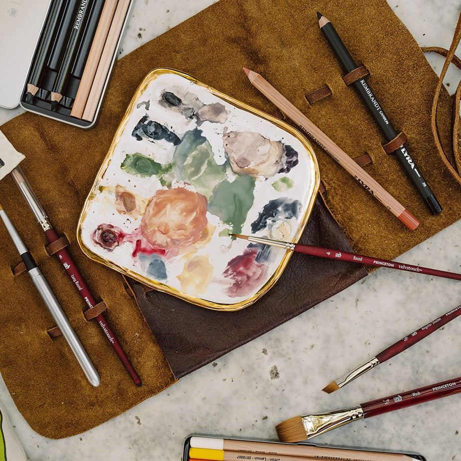 Another overhead view of Eleni's "Vienna Painter Travel Palette".