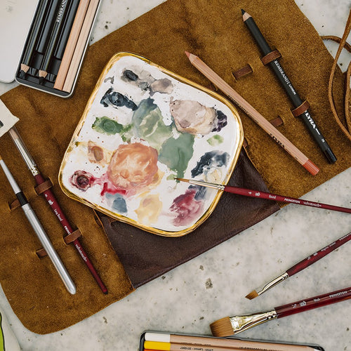 Another overhead view of Eleni's "Vienna Painter Travel Palette".